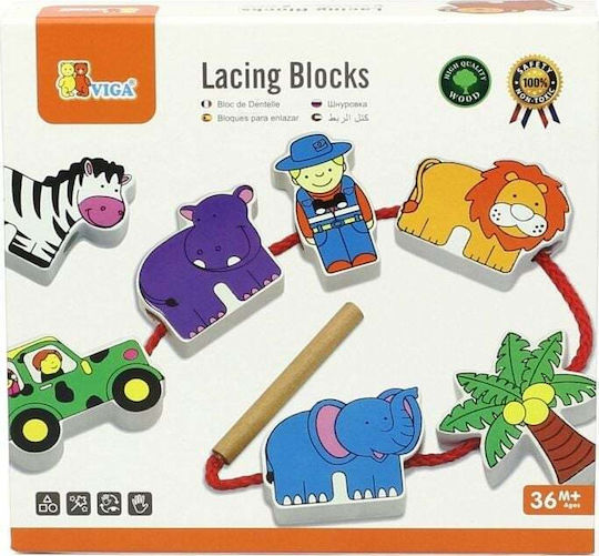 Viga Toys Παιχνίδι με Κορδόνια από Ξύλο