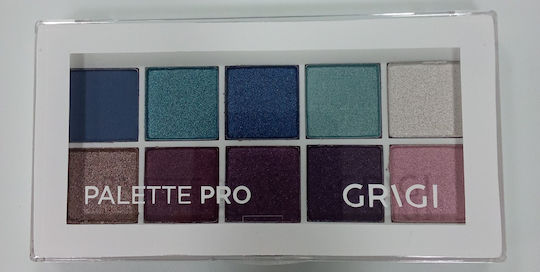 Grigi Makeup Eyeshadow Palette Pro 02 Blues Purple Paradise 15gr