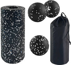 Set role de spumă Negru 7.62cm