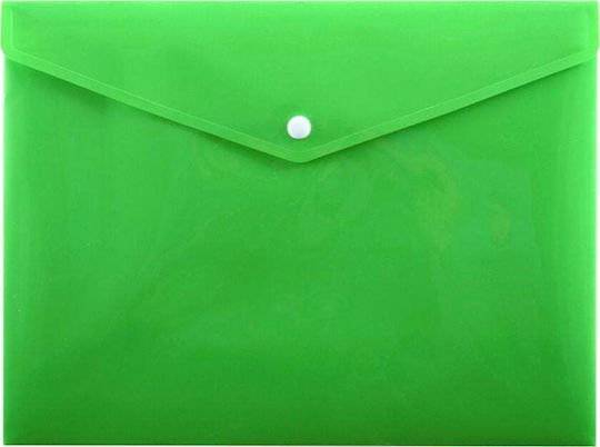 Penmate Folder with Button for Paper A5 Green