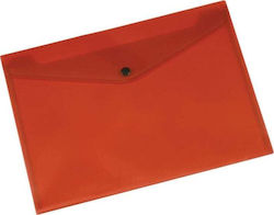 Q-Connect Transparent File Folder with Red Button