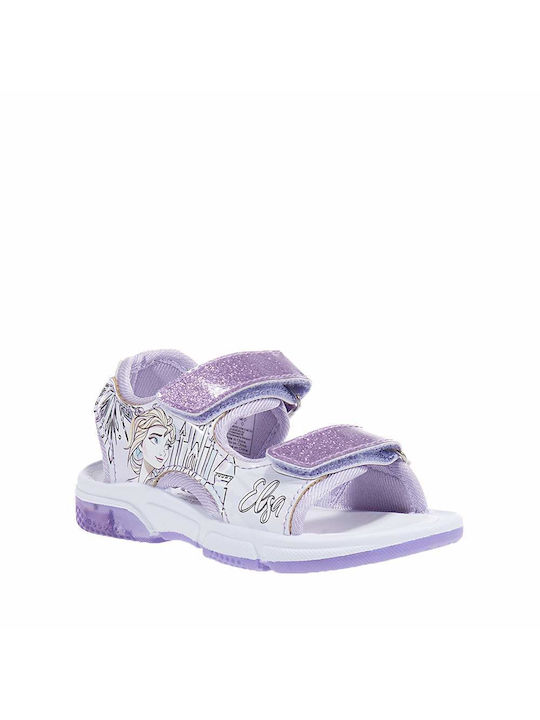 Disney Kids' Sandals with Velcro & Lights Purple