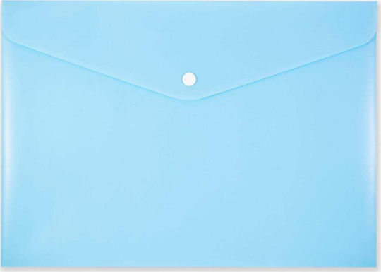 Penmate Folder with Zipper for Paper A4 Blue
