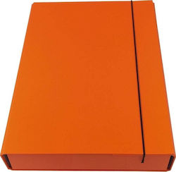 Ziemia Obiecana Aktenordner mit Gummiband und Elastischen Ohren Orange