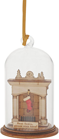 Santa Claus Wooden Multicolour Ornament 5x8.5cm