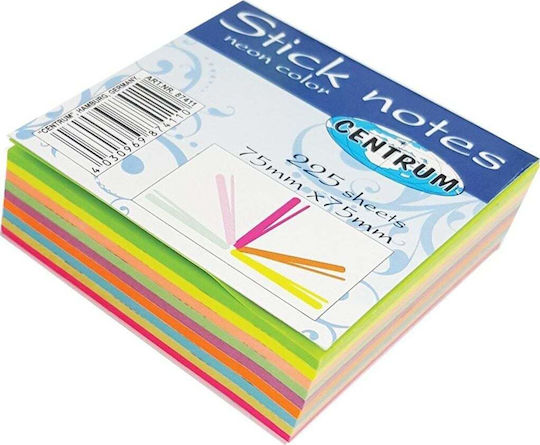 Centrum Sticky Note Pads in Cube 7.5x7.5pcs