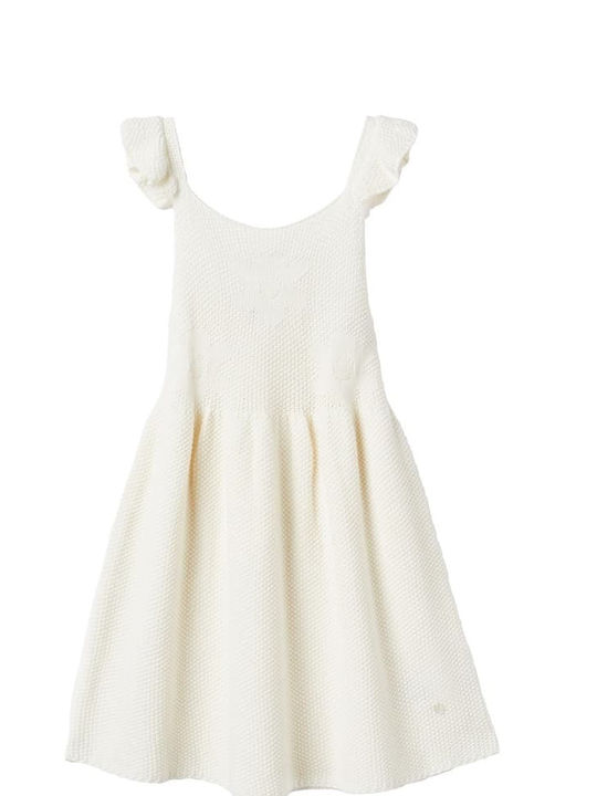 Zippy Kids Dress Floral Sleeveless White