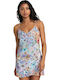Summer Mini Dress with Tearing Floral