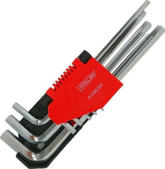 AWTools Сет от 9 Allen ключа във форма L