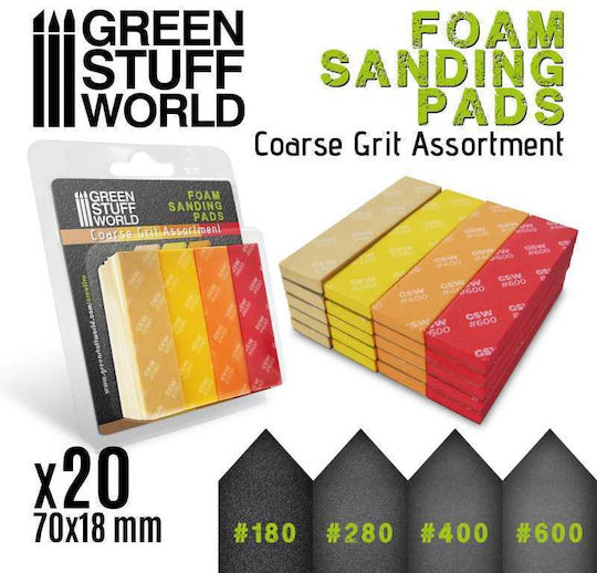 Green Stuff World Foam Γυαλόχαρτο Μοντελισμού No20 1τμχ