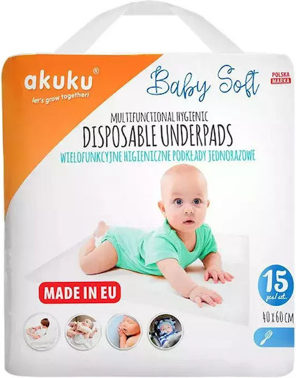 Akuku Baby Burp Cloth 40x60cm 15 Pieces Akuku Baby Burp Cloth 40x60cm 15 Pieces