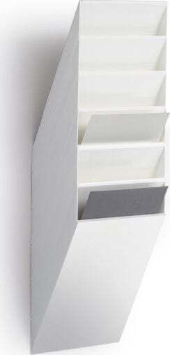 Durable Suport pentru Reviste de Arhivă Alb 69x13.5x24cm.