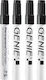 Genie Markers Black 4pcs