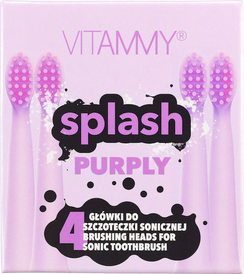 Vitammy Splash Th1811-4 Purply Toothbrush Set 4 Refills Purple