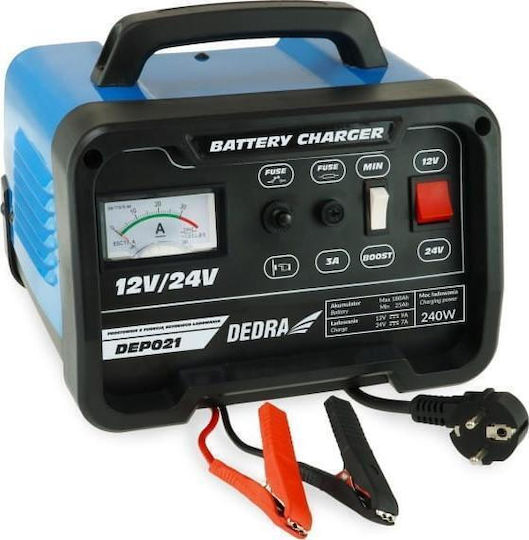 Dedra Car and Truck Battery Charger 12/24V