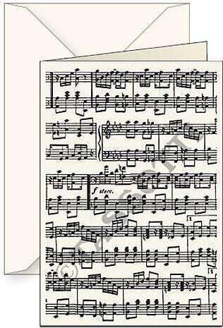 Greeting Card with Music 16.8x6cm