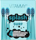 Vitammy Splash Th1811-4 Surf Toothbrush Set 4 Refills Blue