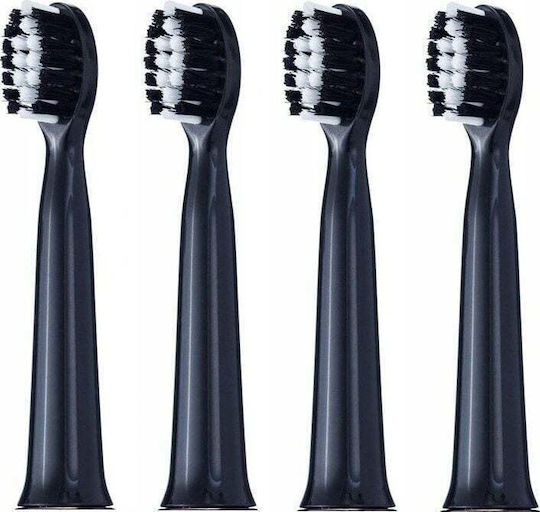 Vitammy Tip Harmony Sonic Toothbrush Black 4 Pcs