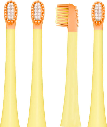 Vitammy Tip Sonic Toothbrush Dino Yellow 4 Replacement Heads