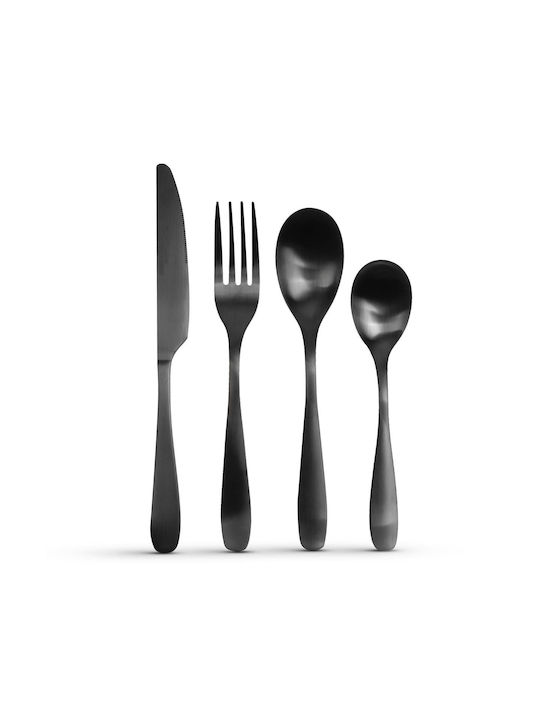 Bewello Set de Tacâmuri Inoxidabil Negre 16buc