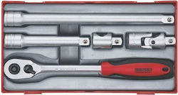 Teng Tools 03570108 Ratschen mit Steckschlüssel 1/2" 5 Stück Teng Tools 03570108 Ratschen mit Steckschlüssel 1/2" 5 Stück