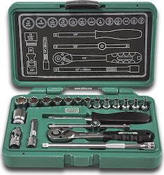Honiton H1120 Ratchet and Socket Set 1\4" 20 Pieces Honiton H1120 Ratchet and Socket Set 1\4" 20 Pieces