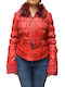 Yasmin Women's Red Leather Jacket