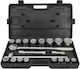 AWTools Set de chei tubulare și clichet 3\4" 21buc