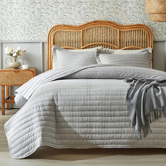 Liolios Home Da Capo Покривало Кингсайз Сив 220x240см