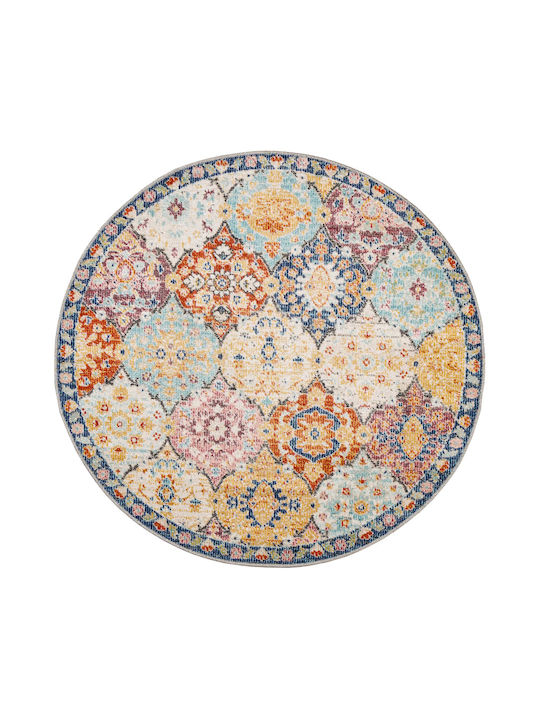 vidaXL Rug Outdoor Round Multicolour