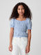 GAP Kids Blouse Short Sleeve bicoastal blue