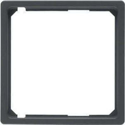 Hager Q.1/q.3 Switch Frame in Gray Color 11096086
