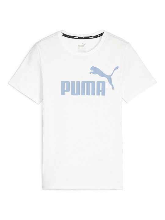 Puma Kinder T-Shirt Weiß Logo