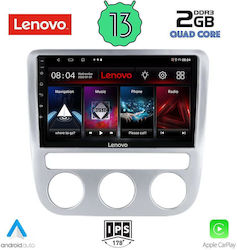 Lenovo Car-Audiosystem 2DIN mit Klima (Bluetooth/USB/AUX/WiFi/GPS/Apple-Carplay/Android-Auto) mit Touchscreen 9"