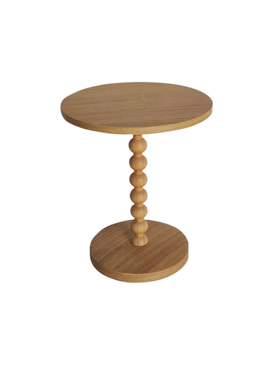 Round Side Table Sylar Natural L40xW40xH48cm