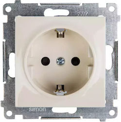 Kontakt-Simon Power Socket Ecru 1pcs