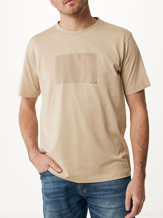 Mexx Men's Short Sleeve T-shirt Biege