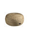 Bean Bag Bolster Poof Ottoman Beige 65x65x30cm