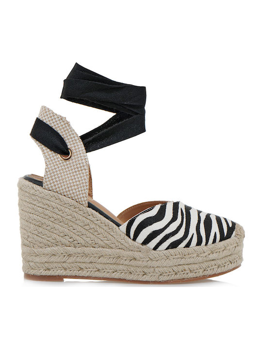 Exe Platforme dama în Tip Espadrile Negru