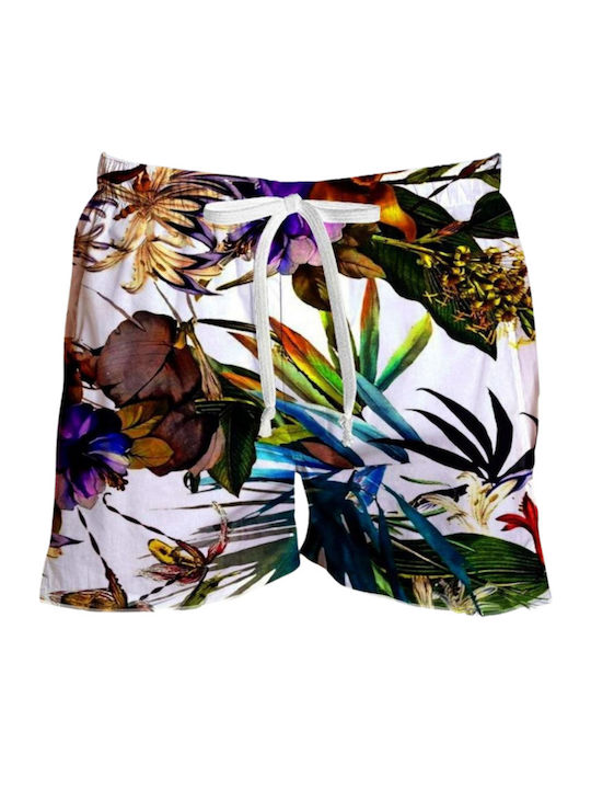 Costum De Baie Bărbați Pantaloni Scurți Albi