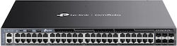 TP-LINK Omada SG6654XHP Managed L2 / L3 PoE+ Switch with 48 Gigabit (1Gbps) Ethernet Ports and 6 SFP Ports