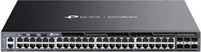 TP-LINK Omada SG6654XHP Managed L2 / L3 PoE+ Switch with 48 Gigabit (1Gbps) Ethernet Ports and 6 SFP Ports