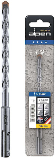 Alpen Drills Diamond Drill with SDS Plus Shank for Masonry 8x210mm