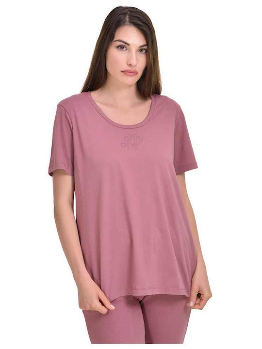 Target Γυναικείο Αθλητικό T-shirt Ροζ
