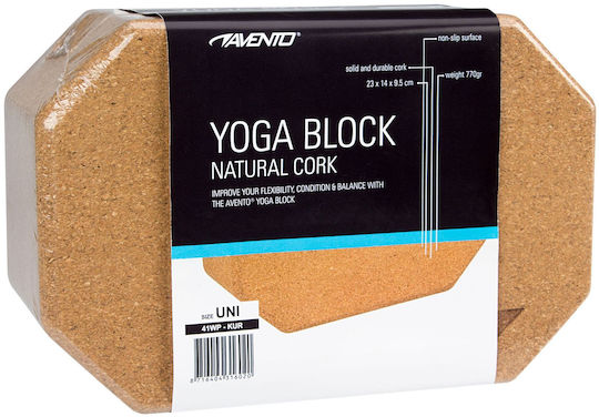 Avento Yoga Block Braun