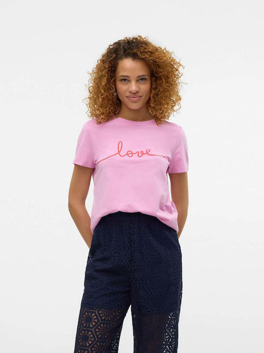 Vero Moda Damen T-Shirt Pink