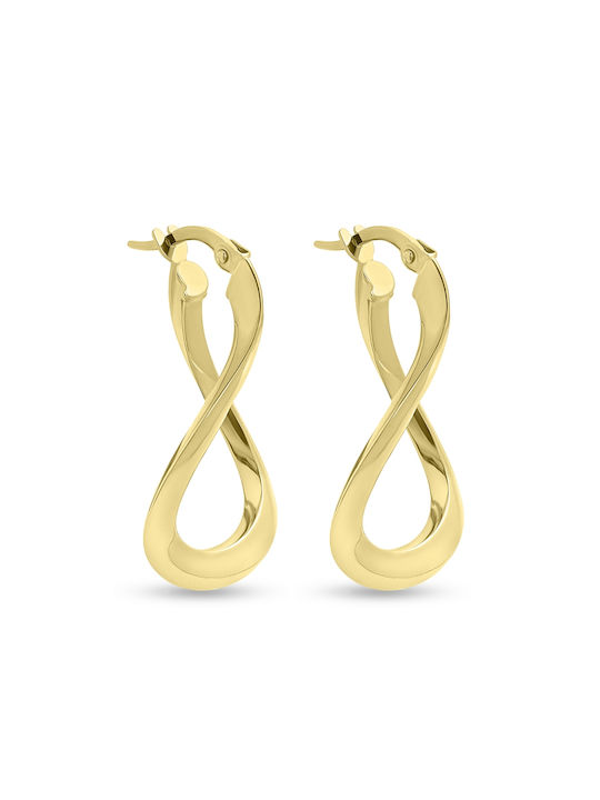 Earrings Hoops made of Gold 9K