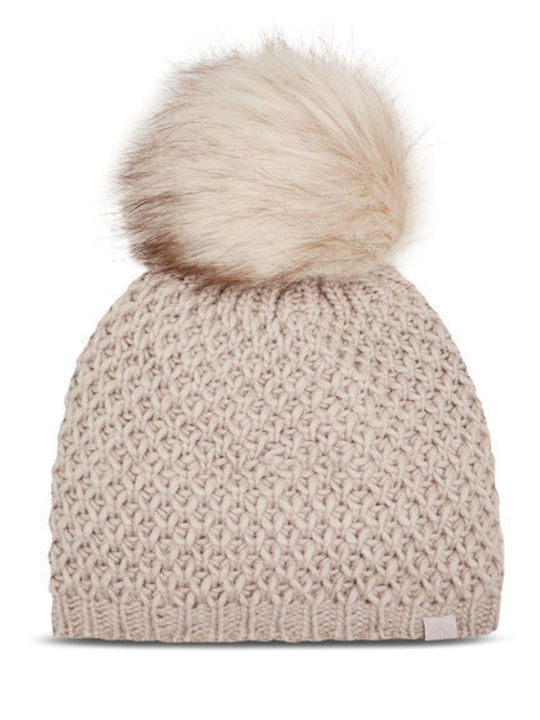 4F Beanie Beanie Knitted in Beige color