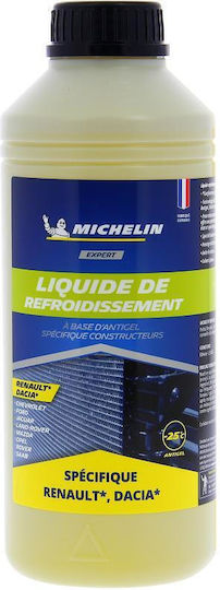 Michelin Expert Ready for Use Engine Coolant for Car -25°C Yellow 1lt