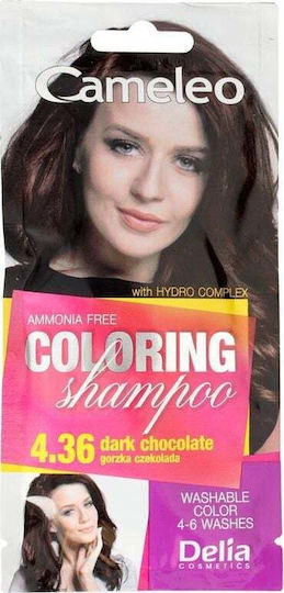 Delia Cosmetics Cameleo Βαφή Μαλλιών Χωρίς Αμμωνία 4.36 40ml